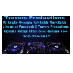 Delaware Live Music, Delaware DJ , Travers Productions 